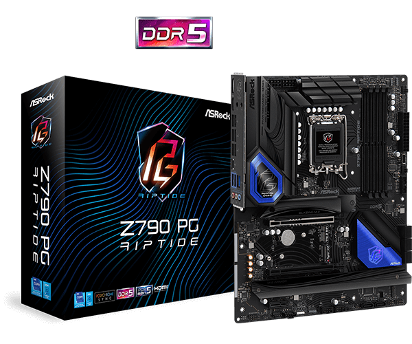 AsRock, Z790 PG Riptide, LGA 1700, DDR5, 192gb, 4800mhz, ATX, 0, 1, 1, 5, 8, 2x8pin 90-MXBJX0-A0UAYZ — Ana platalar, Bakı
