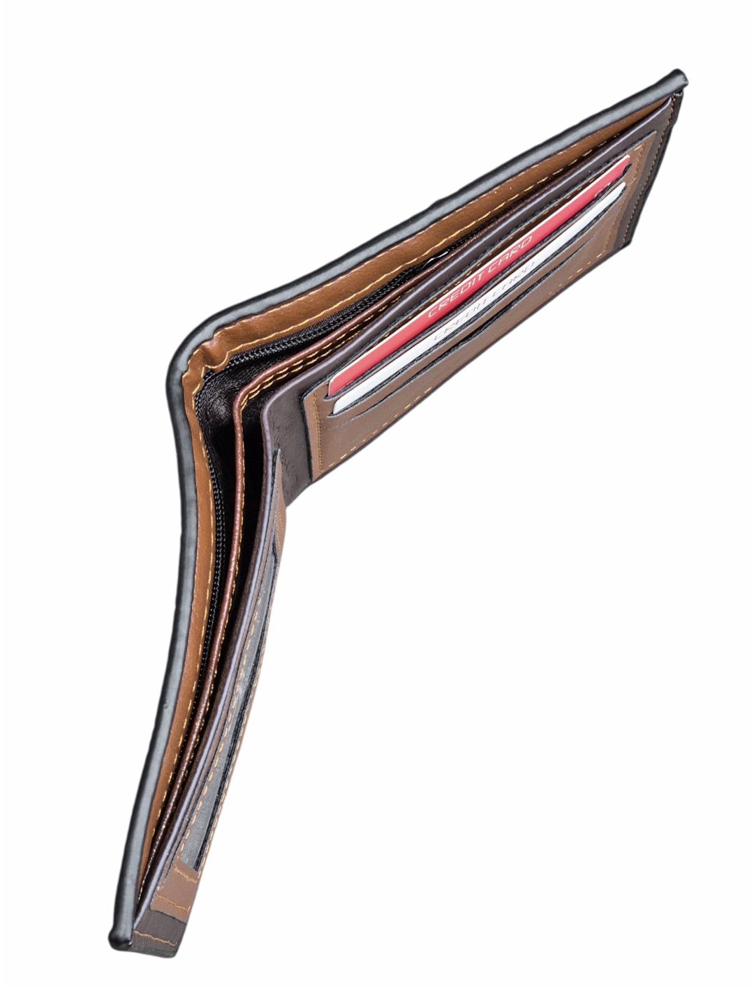 Kişilər üçün pulqabı, poliuretan, 12x9.5 sm, 4 kart bölməsi, qara, Çin istehsalı - WCo_Mercedes-888_Black — Mallar, Bakı (3)