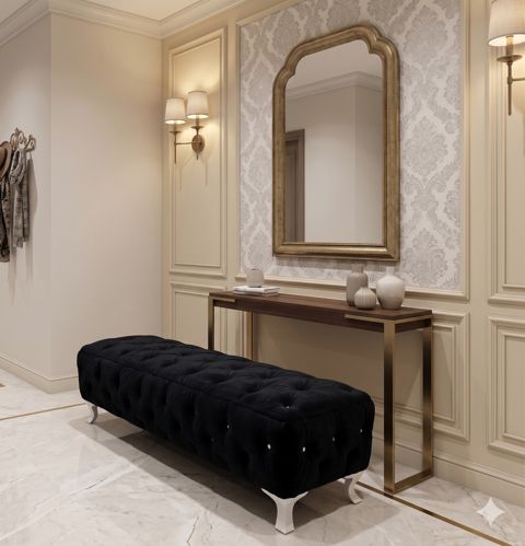 Pufik 887, qara, 135x40x45 sm — Bakı