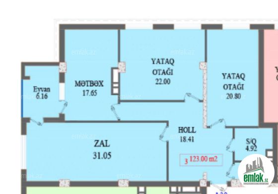 Satılır 3 otaqlı 125 m² yeni tikili Bakıxanov — Mənzil (2)
