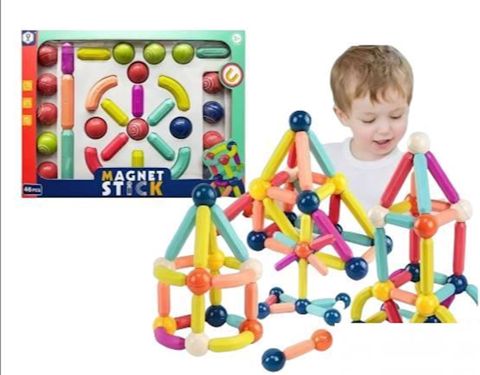 Maqnit konstruktor stoys_HD379A, 46 əşya — Bakı