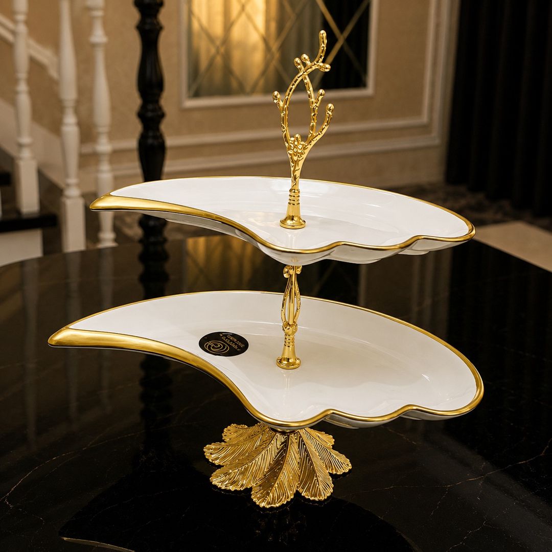 Çərəzlər üçün etajer Crystal Gallery, 20 sm, 1000 ml, keramika — Mallar, Bakı