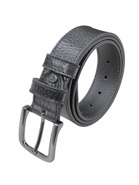 Kişilər üçün təbii dəridən kəmər, qara - Tergan_Belt-388_Black — Bakı