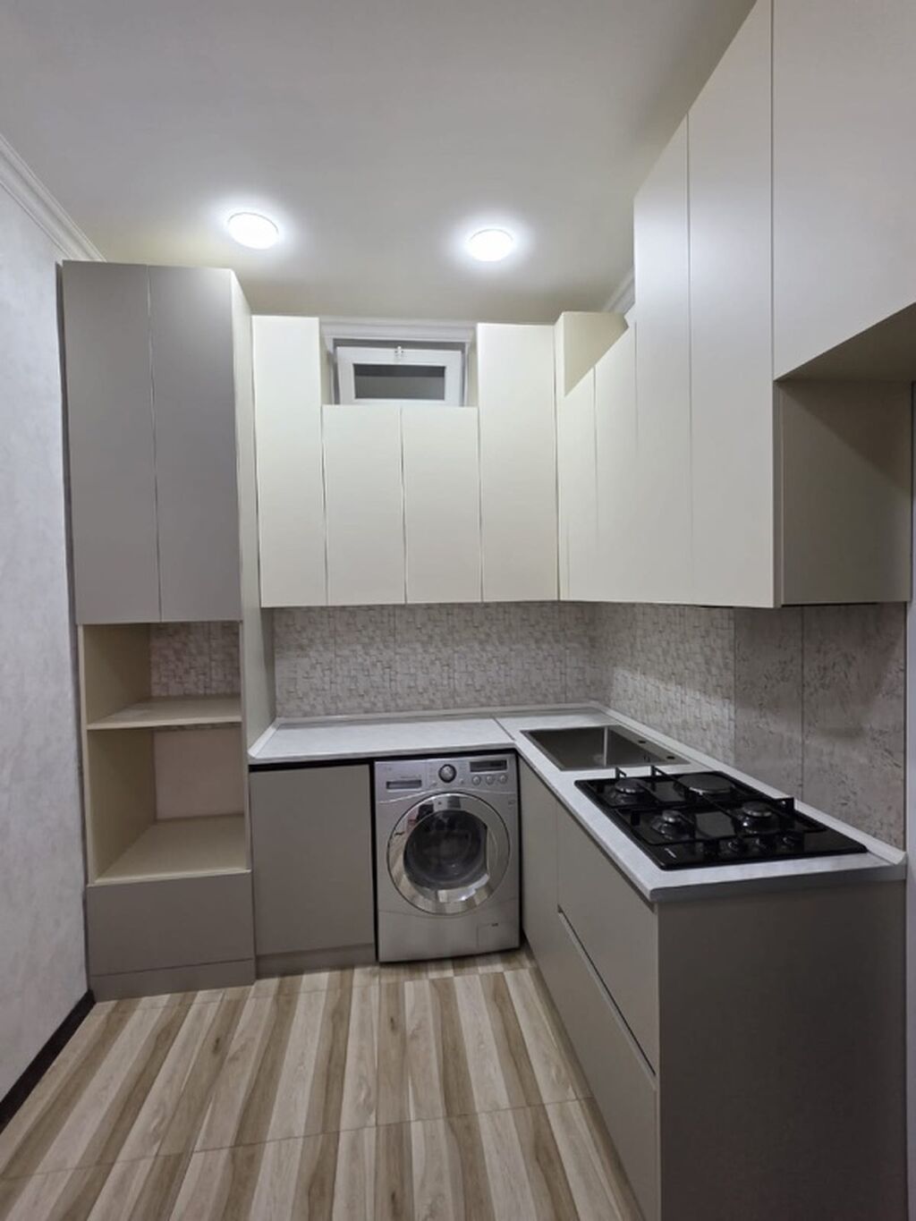 Sifarişlə mətbəx dəsti, Özü çəkən petlələr, MDF, Kredit var, Pulsuz çatdırılma — Mətbəx mobilyası, Xırdalan (3)