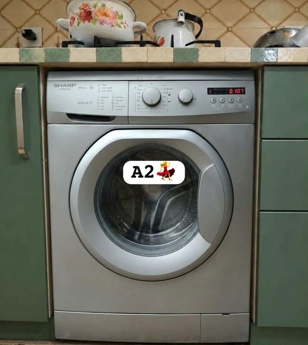 Aynur 2 Sharp 7 kq ela vezyetdedi *Qiymət 180azn* Zabrat — Çamaşır maşınları, Bakı