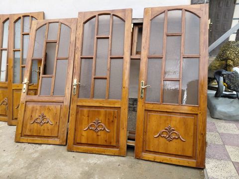 Qonaq otağı üçün İşlənmiş Otaq qapısı 80x200 sm Zamok ilə, Zəmanətli, Ödənişli quraşdırma, Ünvandan götürmə — Bakı
