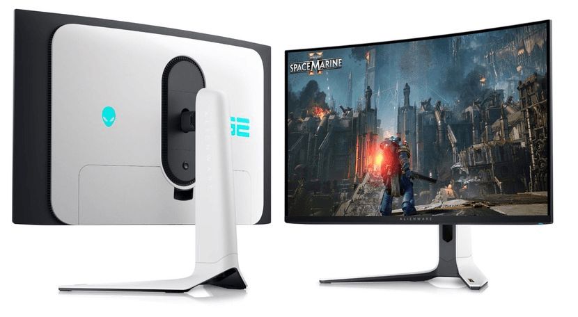 Curved Dell Alienware 32 4K Qd-oled Gaming Monitor - AW3225QF 210-BLLV — Monitorlər, Bakı (2)