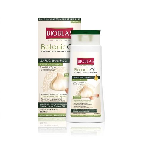 Saçlar üçün şampun Bioblas Garlic 360 ml — Bakı