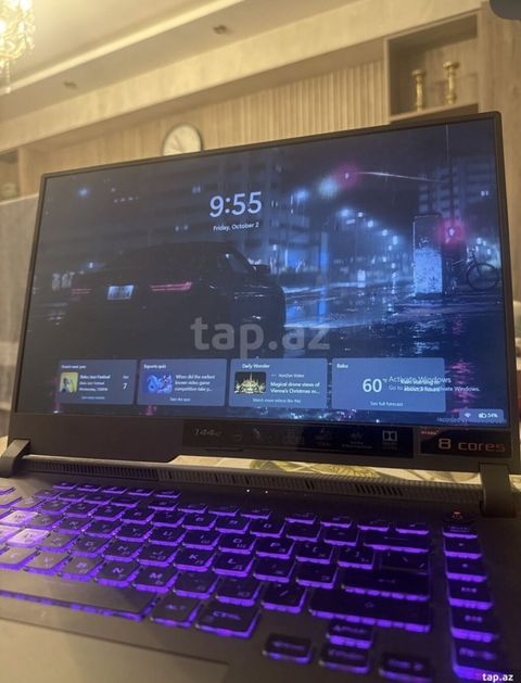 ASUS ROG Strix G (G513) oyun noutbuku - Ekran: 15.6" Full HD, 144 Hz — Bakı