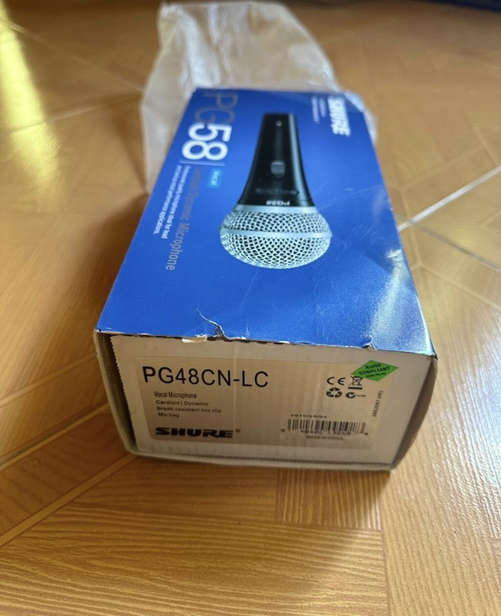 Shure PG58 vokal mikrofonu Real alana endrim edecem - Tip: Dinamik — Mikrafonlar, Bakı (3)
