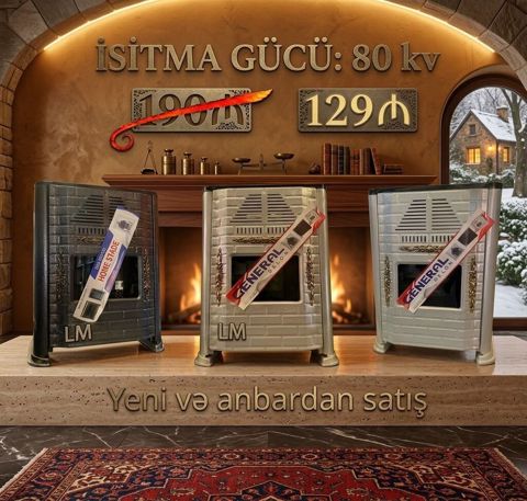 İran Sobası – original, ən keyfiyyətli zavod istehsalı - İsitmə gücü — Bakı