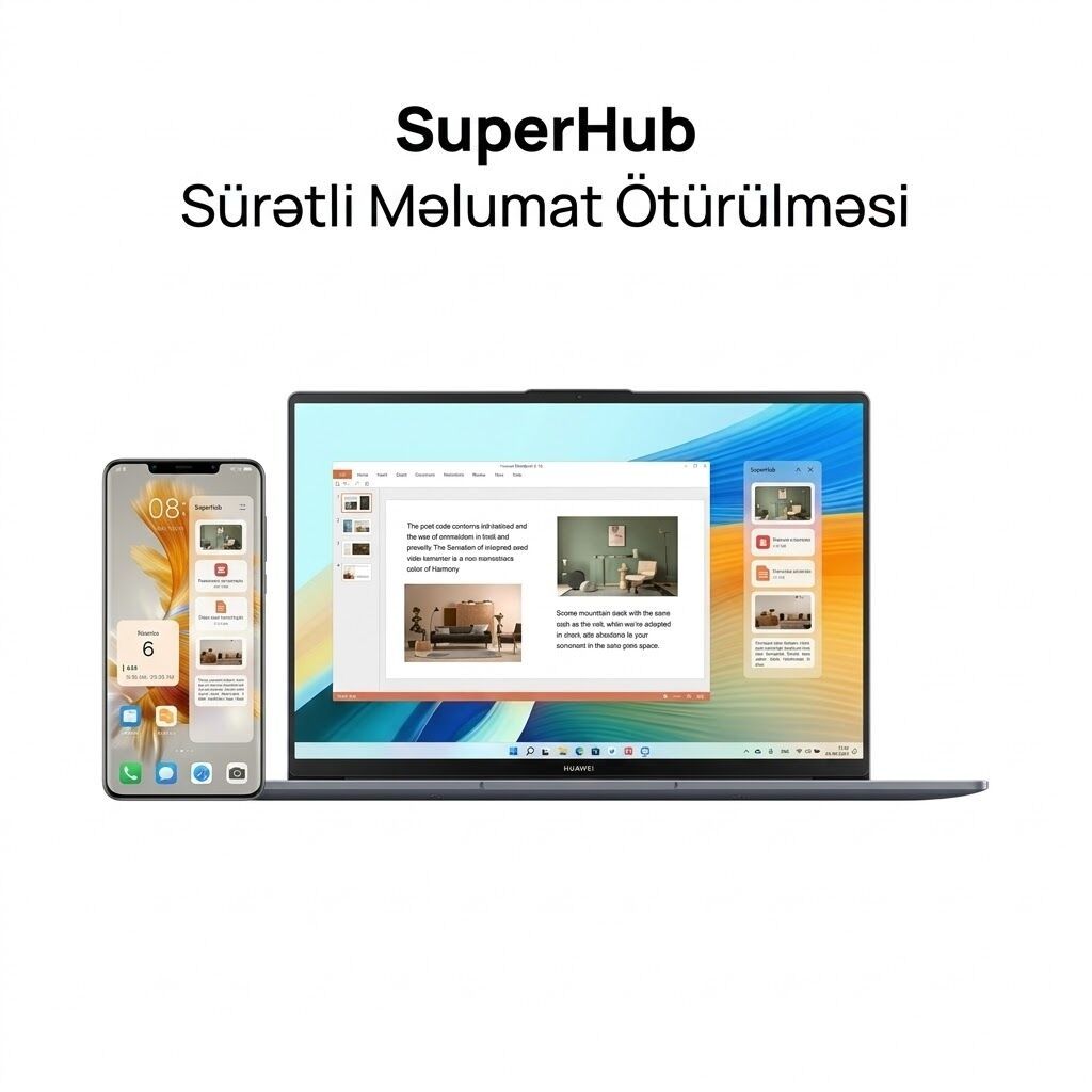 Təzədən fərqlənməyən, ideal vəziyyətdə Huawei Mclf-x satılır Noutbuku — Huawei, Bakı (5)