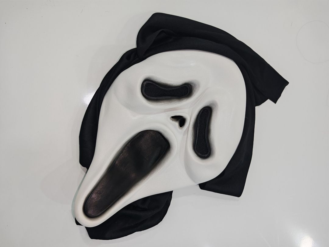 Maska Ghost Scream, ağ/qara — Mallar, Bakı (3)