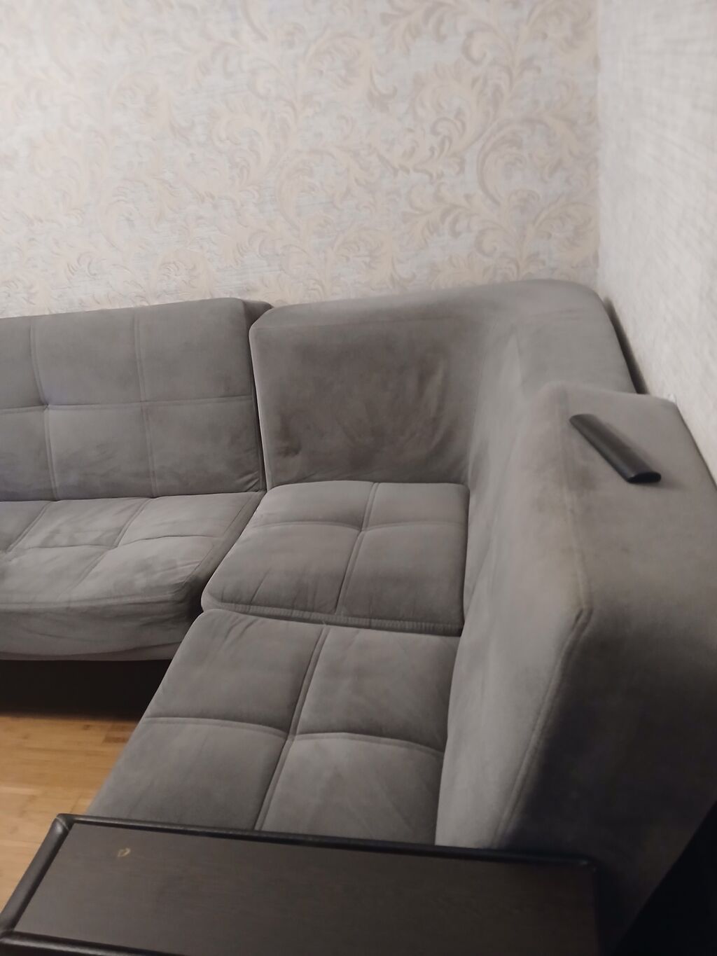 Künc divan, İşlənmiş, Açılan, Bazalı, Vеlur parça, Çatdırılma yoxdur — Divanlər, Xırdalan (5)
