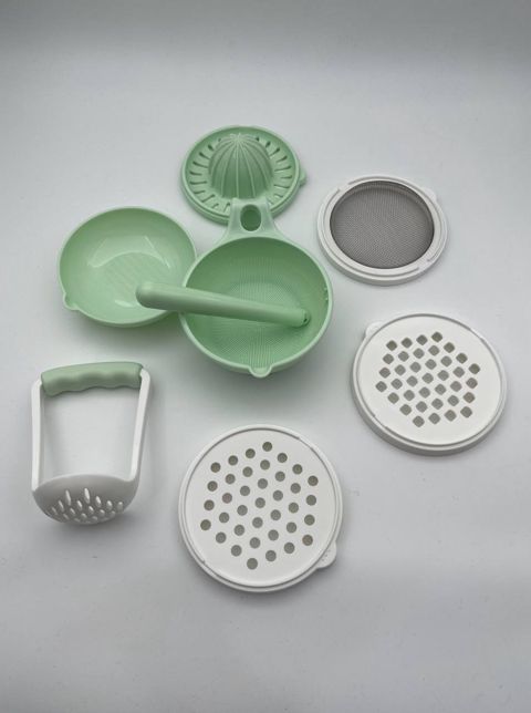 Uşaq yeməyi doğrayan dəst AK-92, plastik/metal, yaşıl — Bakı