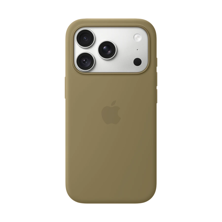 Silikon qoruyucu örtük Apple MagSafe ilə iPhone 18 Pro üçün, Olive — Şarj cihazları, Bakı