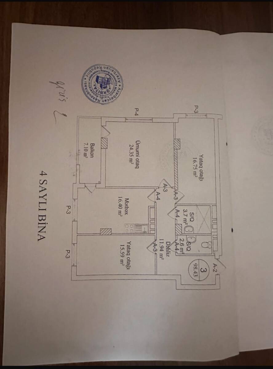 Satılır 3 otaqlı yeni tikili 100 m² — Mənzil, Bakı (3)