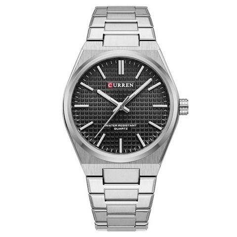 Kişi qol saatı Curren C8439 Black Silver — Bakı