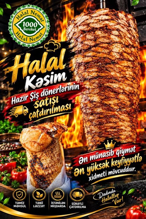 Brend: 1000 Bərəkət – Halal Nəmət. Salam *Halal Nemet Min Bereket — Bakı