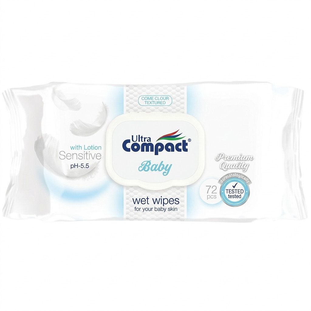 Uşaq üçün nəm salfet Ultra Compact Baby, 72 ədəd — Mallar, Bakı