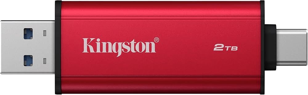 Daşına bilən yaddaş qurğusu Kingston 2TB Dual Usb-a/c Portable SSD, Up to 1050MB/s USB 3.2 Gen 2 SPSD/2TB — Kompüterlər və noutbuklar, Bakı