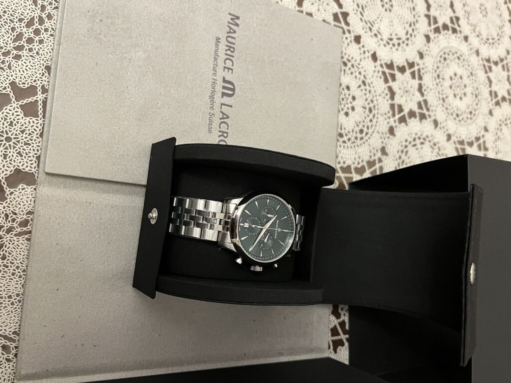 Maurice Lacroix 1975 Quartz Chronograph Tamamilə yeni və istifadə — Saat sapları və bilərziklər, Digah (7)