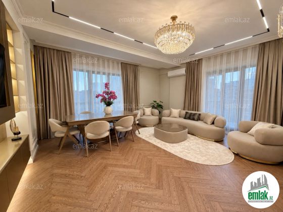 Satılır 3 otaqlı 128 m² yeni tikili Şah İsmayıl Xətai m — Mənzil