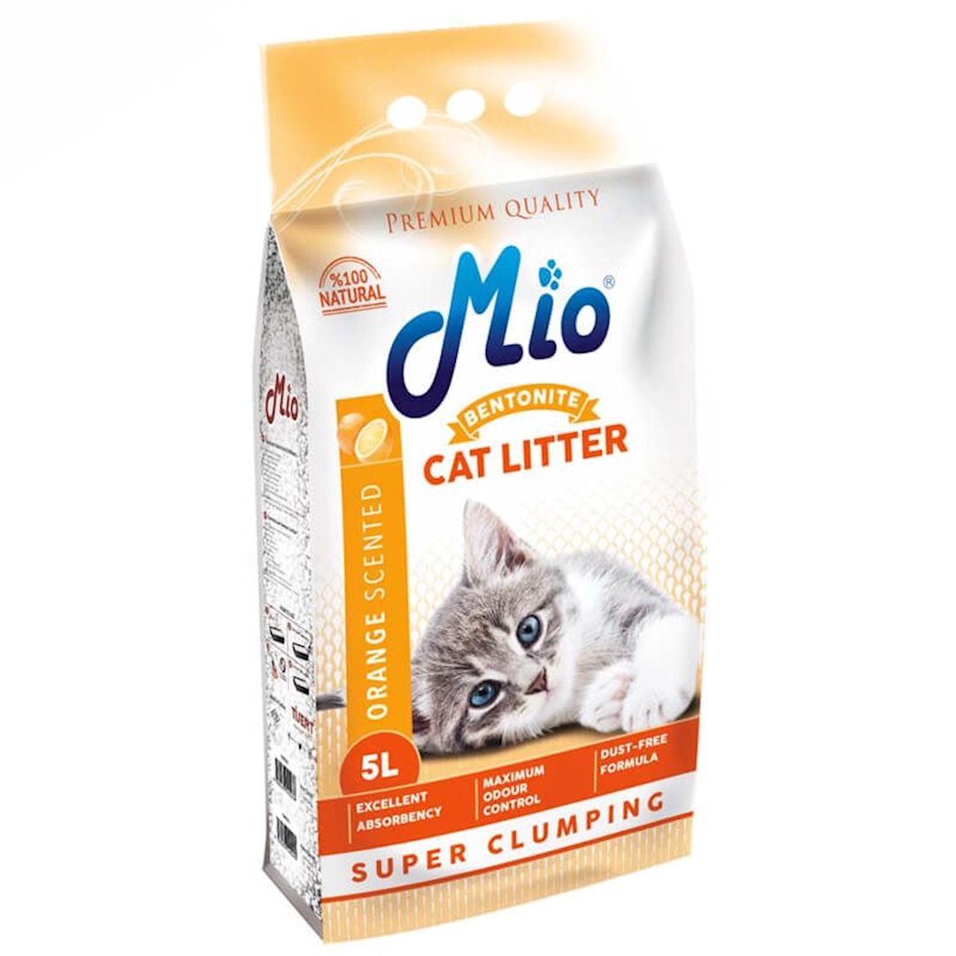 Topalaşan doldurucu Mio Bentonite Cat Litter Orange Scented 5 l — Mallar, Bakı