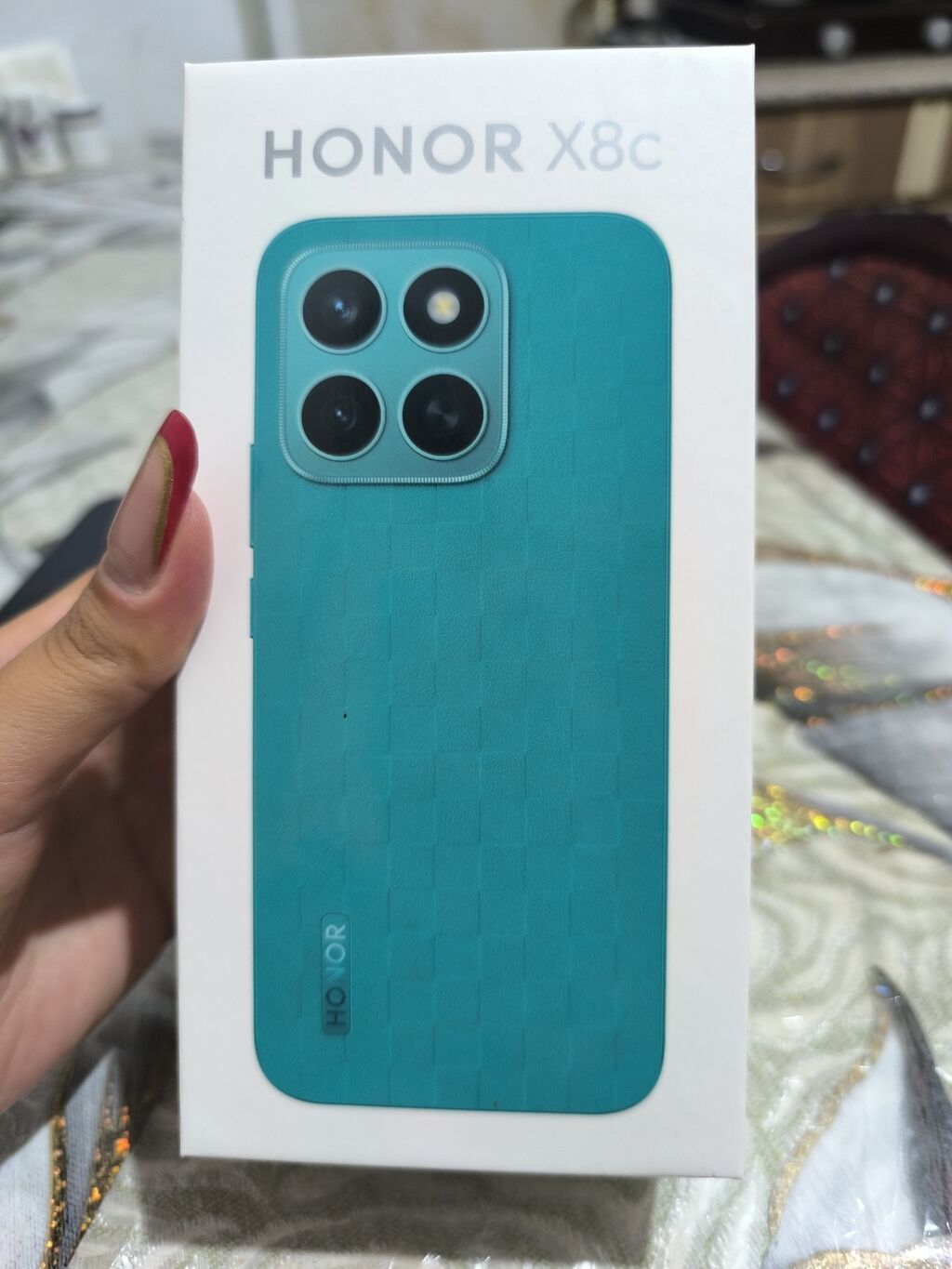 Honor X8c, 256 GB, rəng - Ağ, Barmaq izi — Honor, Bakı (7)