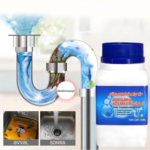 Kanalizasiya açıcı toz 334, 260 q — Bakı