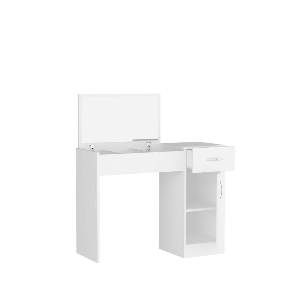 Makiyaj masası SO046, ağ, laminat, 74.2x37.6 sm — Mallar, Bakı (3)