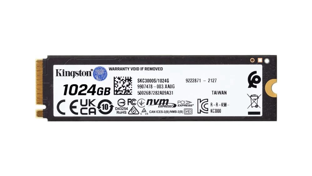 Kingston 1024G KC3000 PCIe 4.0 NVMe M.2 SSD SKC3000S/1024G — Sabit diskləri, Bakı (2)