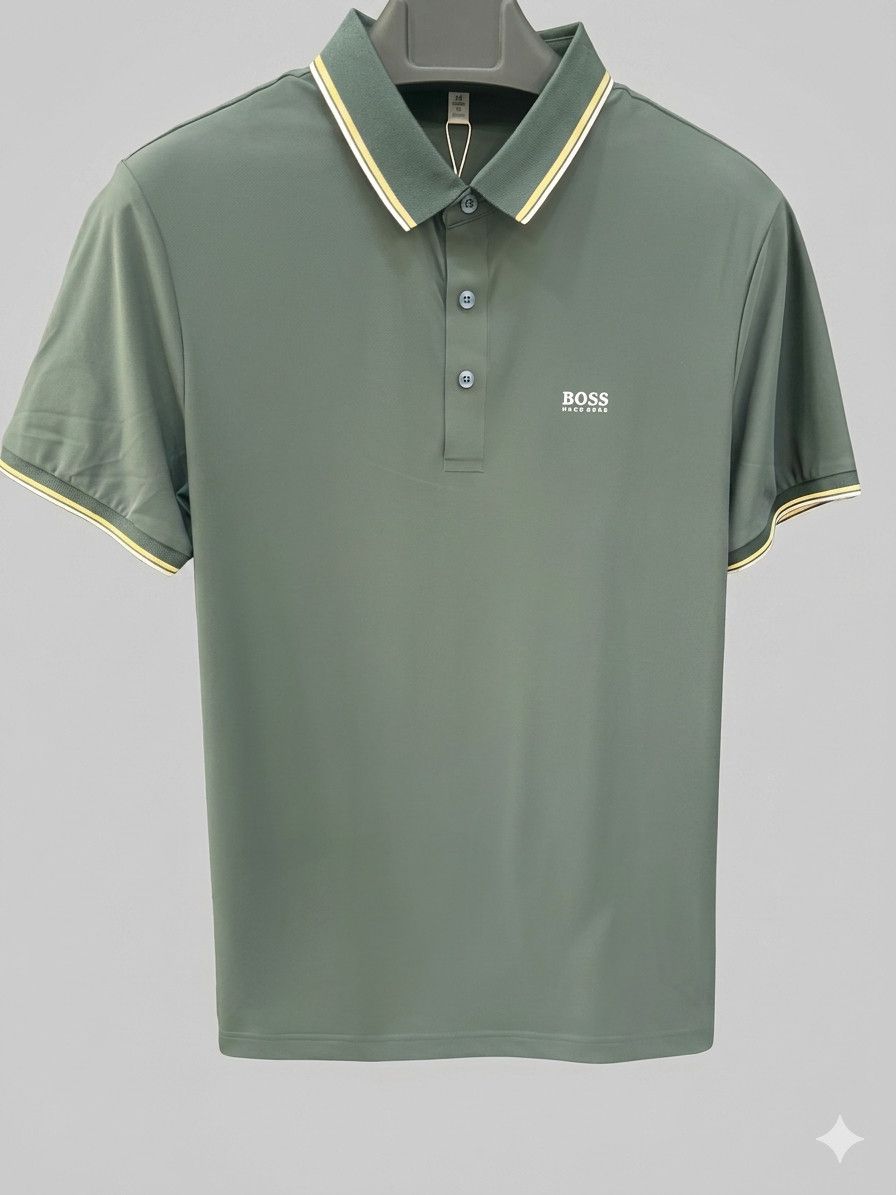 Kişilər üçün polo 2387987, haki, pambıq, ölçü M — Mallar, Bakı