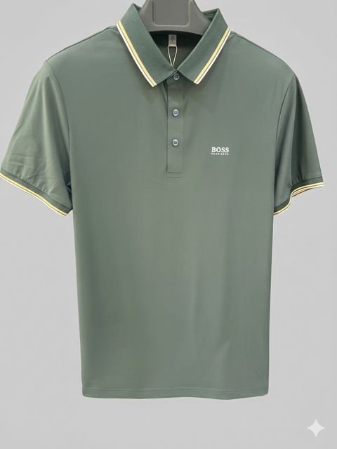 Kişilər üçün polo 2387987, haki, pambıq, ölçü M — Bakı