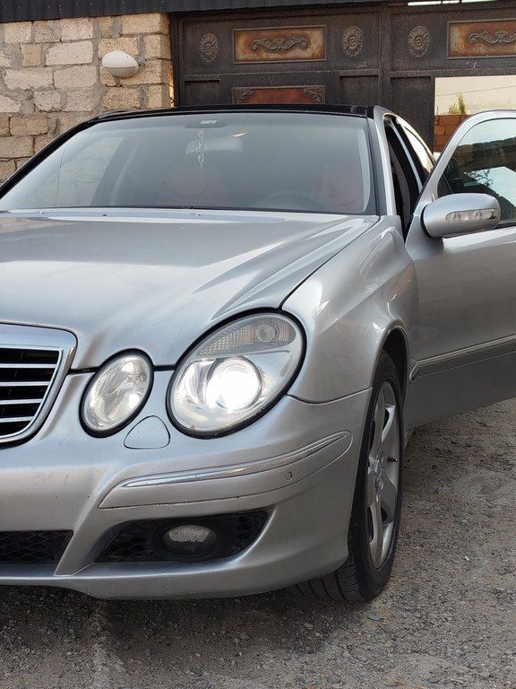 Mercedes E 220, 2.2 L, 2003 il, 360 000 km 90-NV-507 — Avtomobillər, Bakı (2)