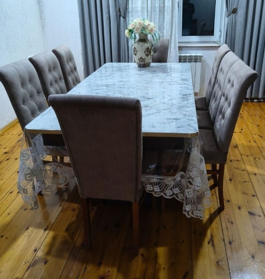 Masa desti satılır 8 stul var Qiymet 650 azn.Ünvan Saray qesebesi — Mebel, Bakı