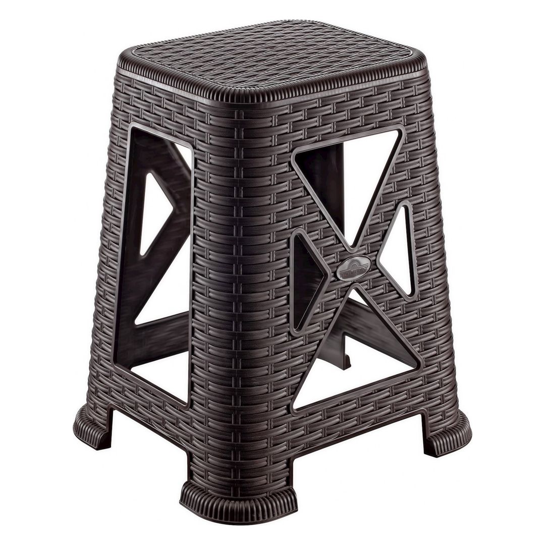 Taburet Irak Plastik İrpl TB 300, 46 x 24 x 38sm, qəhvəyi, həsir — Mallar, Bakı