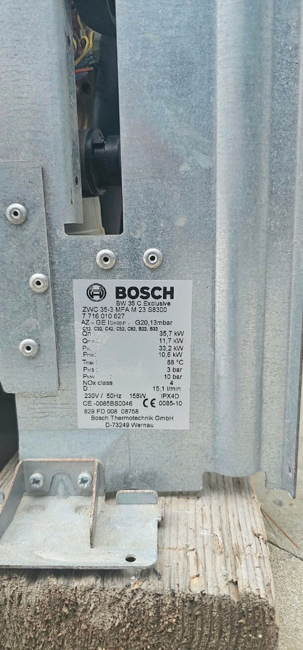 İşlənmiş Kombi Bosch 35 kVt, Zəmanətli, Kredit yoxdur — Kombilər, Bakı (6)