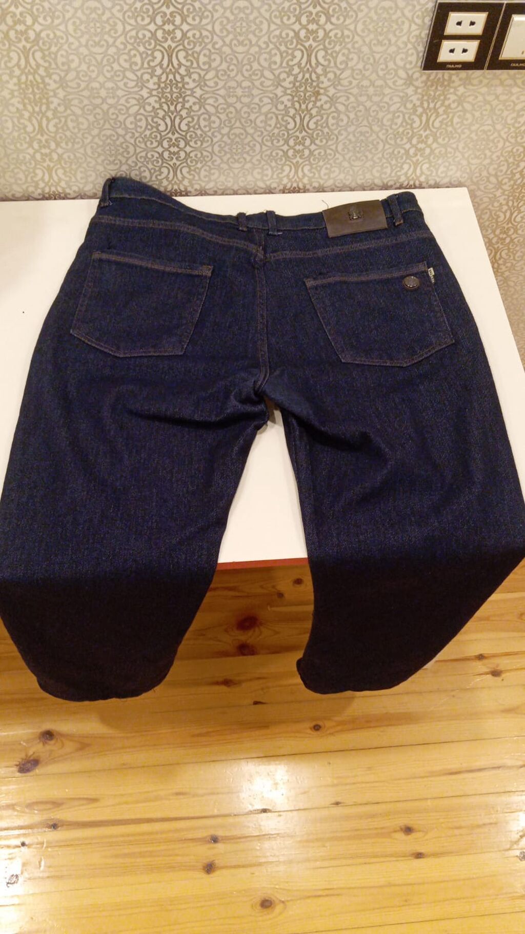 Kişi cins şalvarı - Rəng: tünd mavi (indigo), klassik denim - Kəsim — Jins, Digah (5)