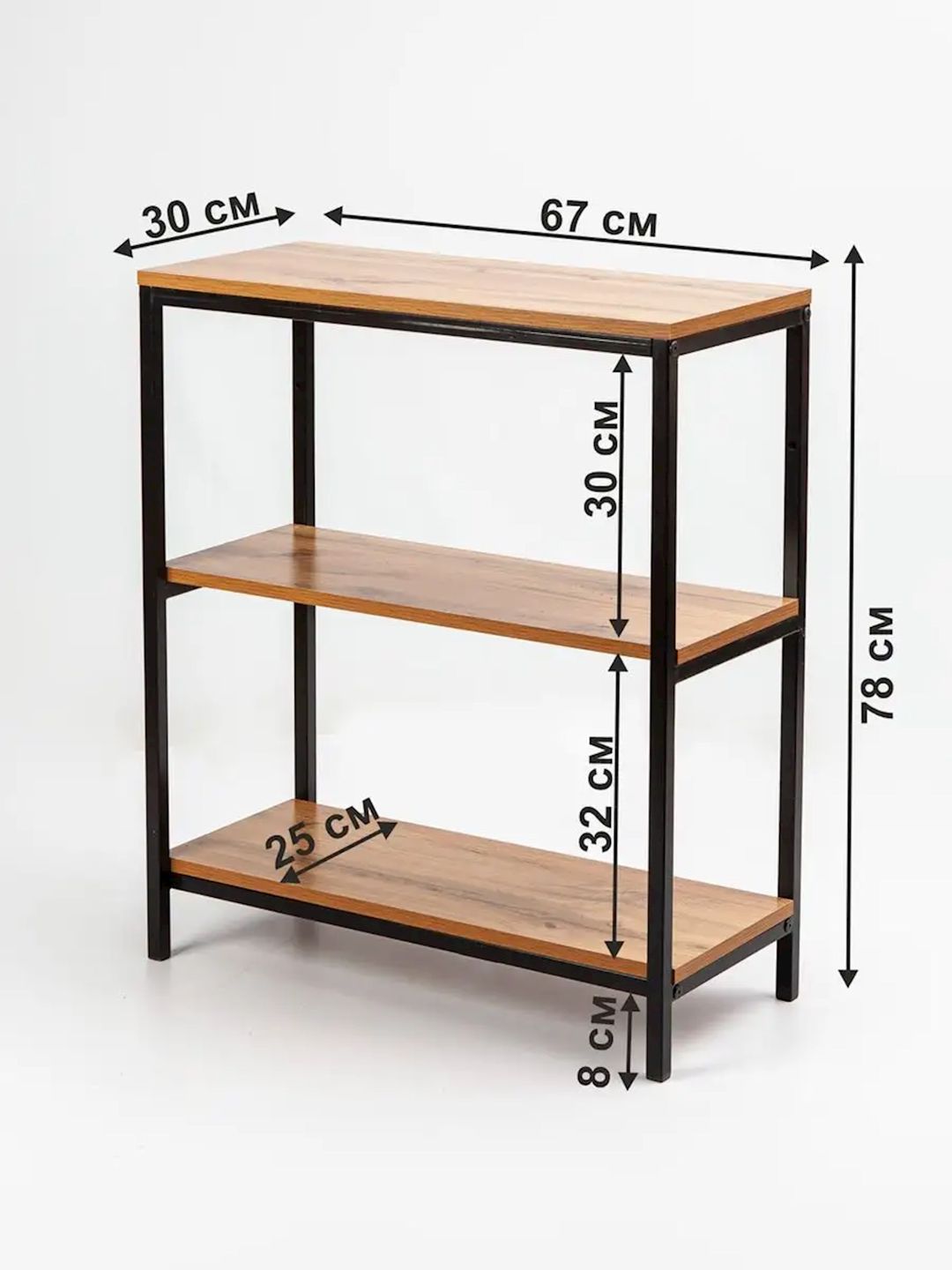 Stellaj 78x30x67 sm, Ldsp, qəhvəyi — Mallar, Bakı (3)
