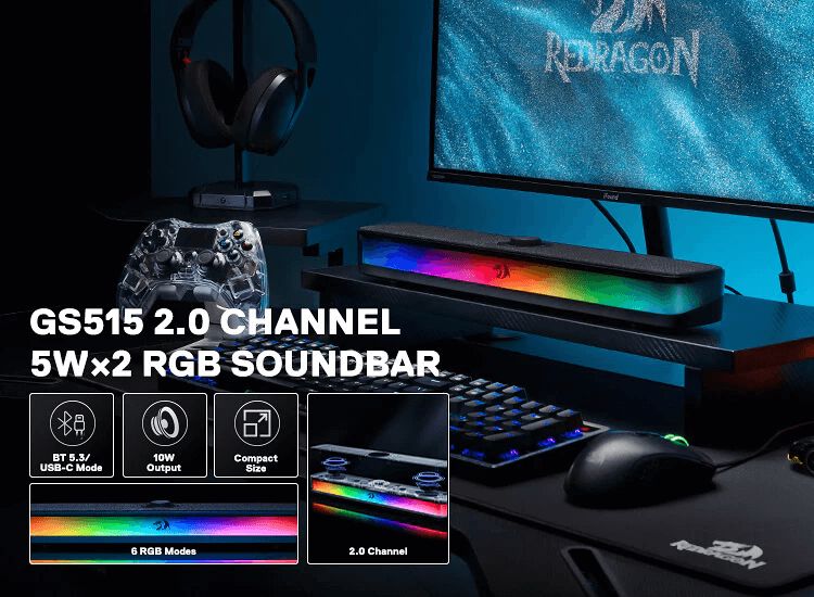 Portativ dinamik Redragon GS515 Neo — Kompüterlər və noutbuklar, Bakı (3)
