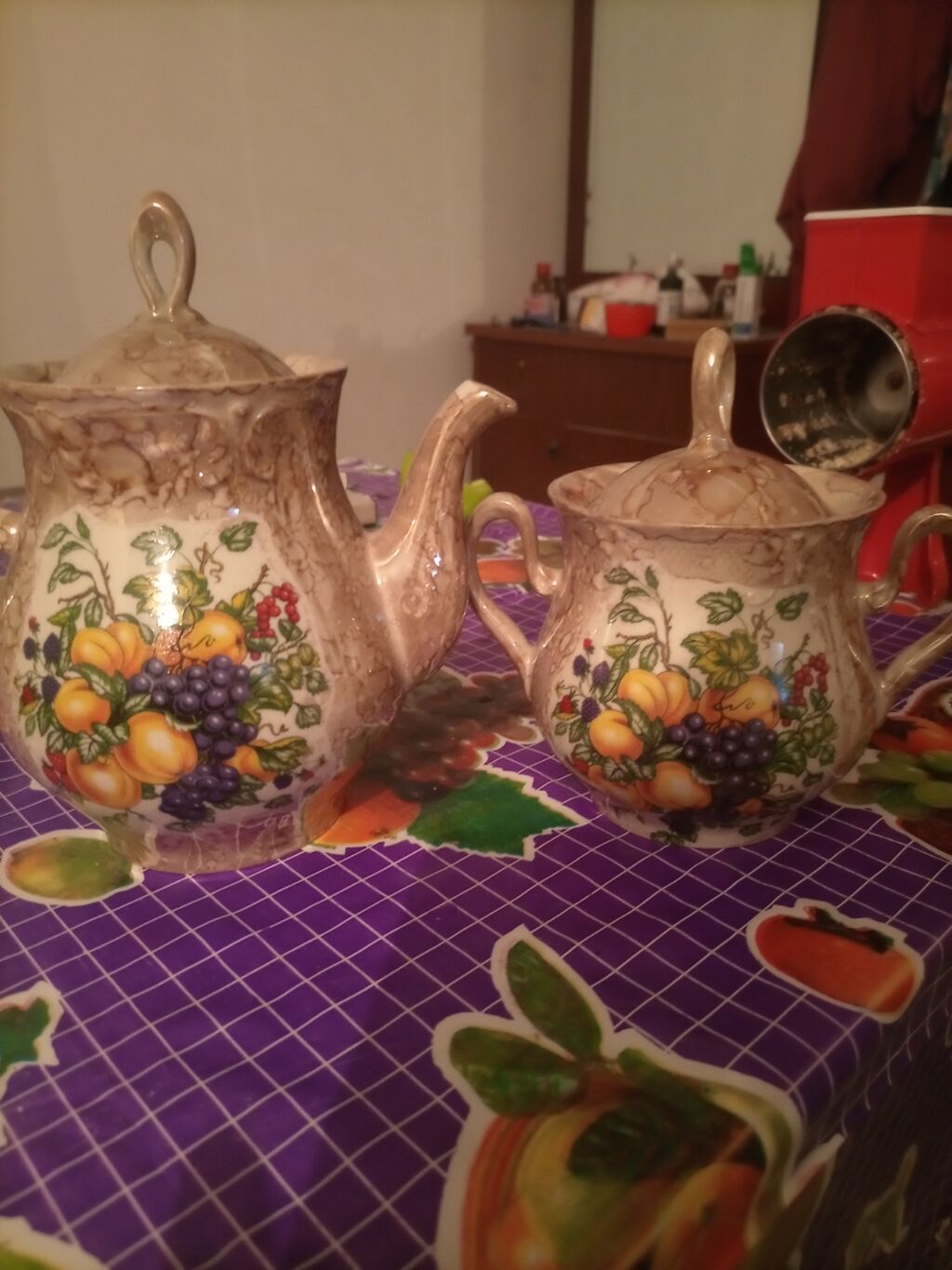 Çay dəsti, rəng - Qəhvəyi, Keramika — Süfrə qabı, Bakı (5)