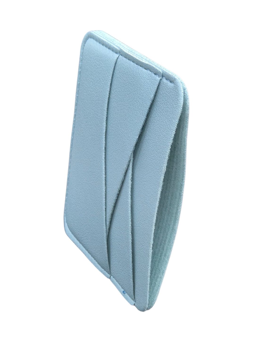 Kredit kartları qabı Unisex Açıq mavi, poliuretan, 4 bölməli, 10x8 sm, Çin istehsalı - WCo_Cardholder_KB-312_Light-Blue — Mallar, Bakı (3)