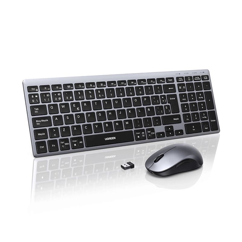 85513RU Ugreen Wireless Keyboard and Mouse Combo MK552 - Klaviatura və mouse dəsti — Kompüterlər və noutbuklar, Bakı