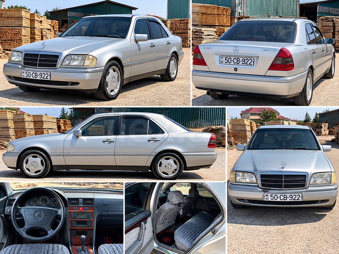 1995 Mercedes-Benz C 220, 2.2 L, 1995, 500,000 km 50-CB-922 — Avtomobillər, Bakı (7)