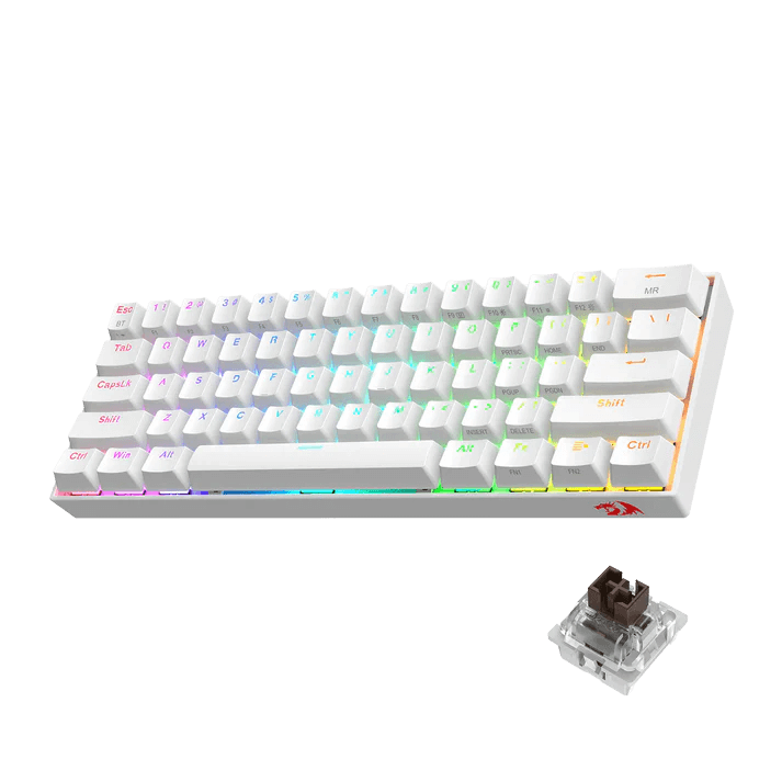 Klaviatura Redragon Draconic Pro K530 white brown switch — Kompüterlər və noutbuklar, Bakı (4)