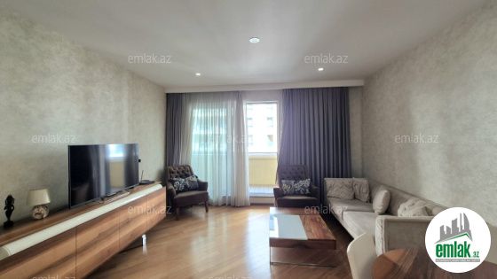 İcarəyə verilir 3 otaqlı 120 m² yeni tikili Port Baku — Mənzil (7)