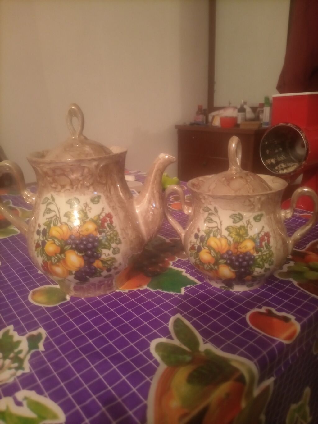 Çay dəsti, rəng - Qəhvəyi, Keramika — Süfrə qabı, Bakı (2)