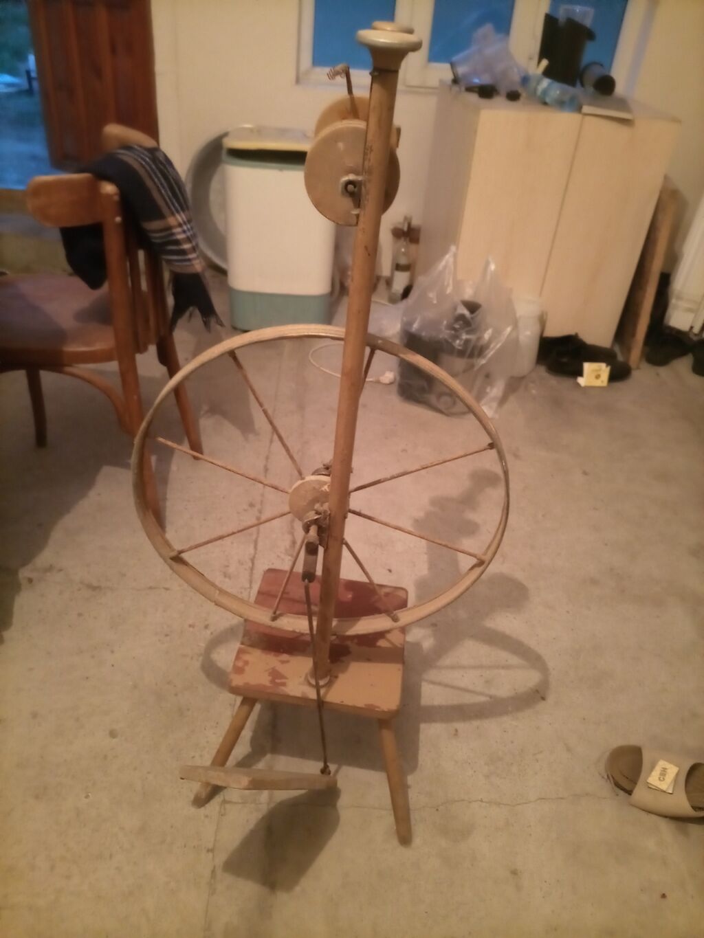 Taxta əlçəkli ip əyirmə çarxı (spinning wheel) - Material: əsasən — Biznes və avadanlıq, Bakı (2)