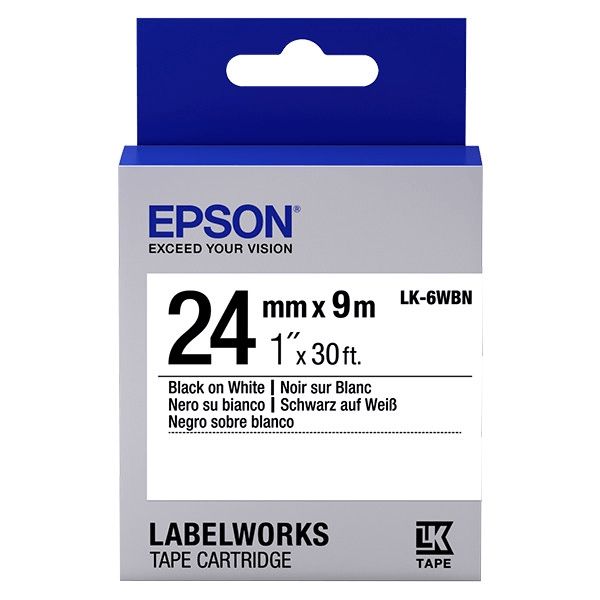Lent kartric Epson Tape - LK6WBN Std Blk/Wht 24/9 C53S656006 — Printerləri, Bakı